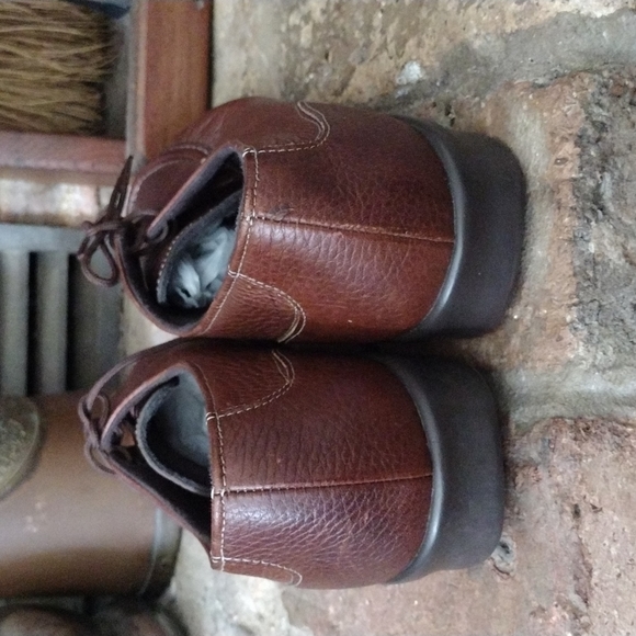 SAS Womens 9m Shoes Leather Moc Toe Lace Up Handcrafted USA Comfort Moccasins - Picture 5 of 9